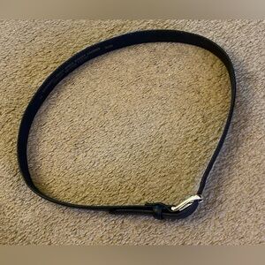 Gently preloved black unisex leather belt 36 inches